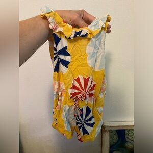 Colorful Floral Baby Romper